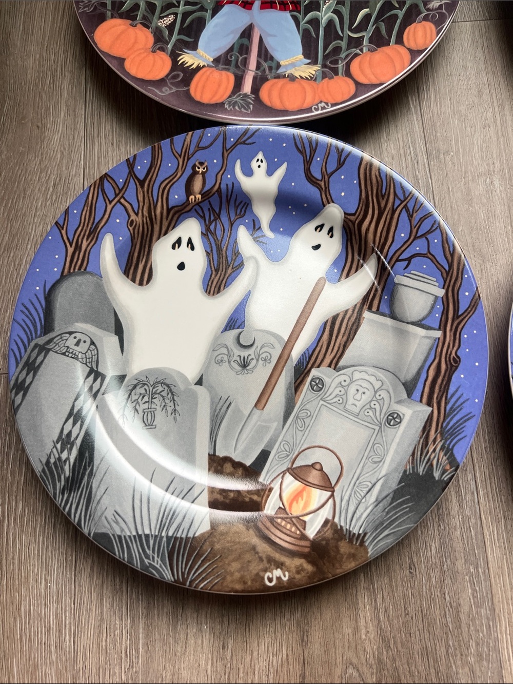 Vintage Gibson Hallow’s Eve Halloween Plates designed by Claire Murray - Picture 10 of 12